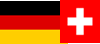 Flagge Deutschlands,Fahne und Wappen der Schweiz